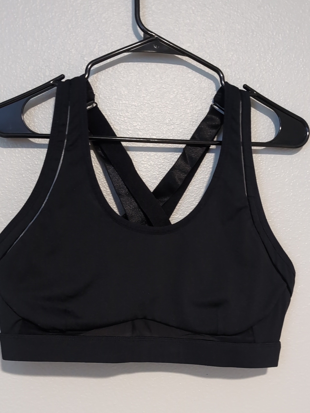 Black High Impact Adjustable Strap Sports Bra